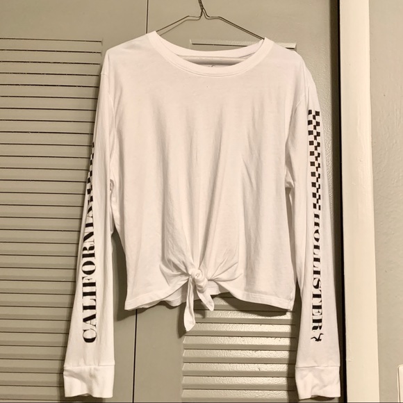Hollister Tops - Hollister Long Sleeved Holographic White Shirt Hollister Tops - Hollister Long Sleeved Holographic White Shirt
